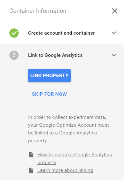 سرویس گوگل اپتیمایزر-Property Link