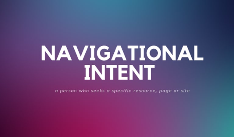 search intent - هدف ناوبری navigational intent