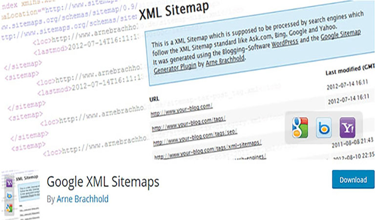 Google XML Sitemaps free wp plugin copy - بهترین و معروف ترین پلاگین (افزونه) های وردپرس