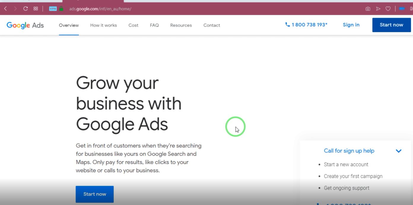 کمپین تبلیغات گوگل ادوردز - ثبت نام در ادوردز
