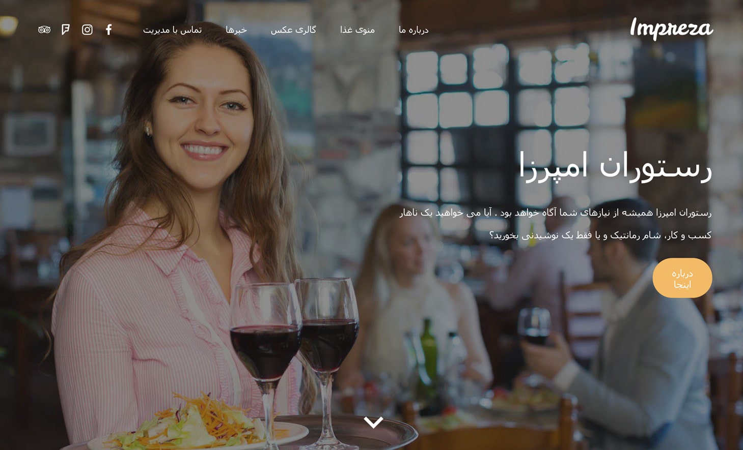 website builder theme for restaurants