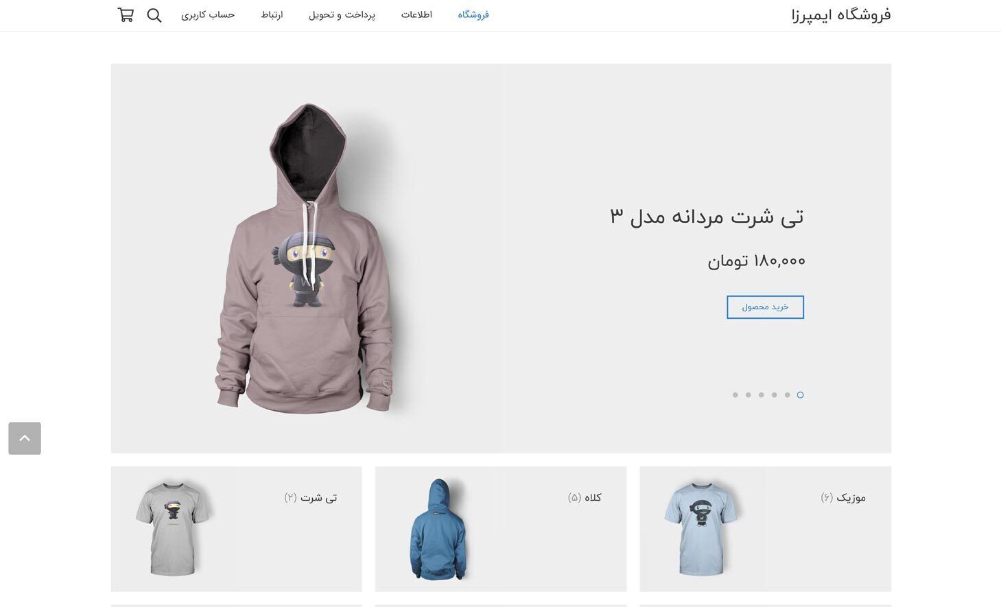 minimalism theme for clothing store