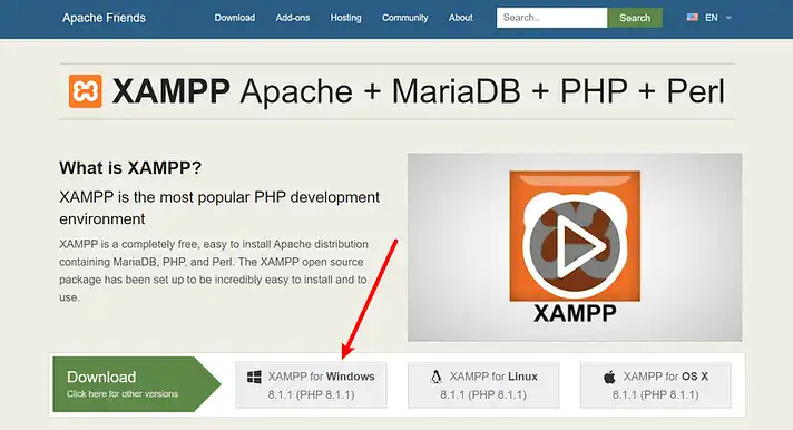 xampp - ابزار برای نصب وردپرس به صورت محلی