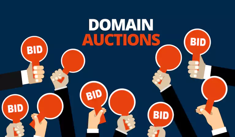 مزایده دامنه (Look for domain auctions)
