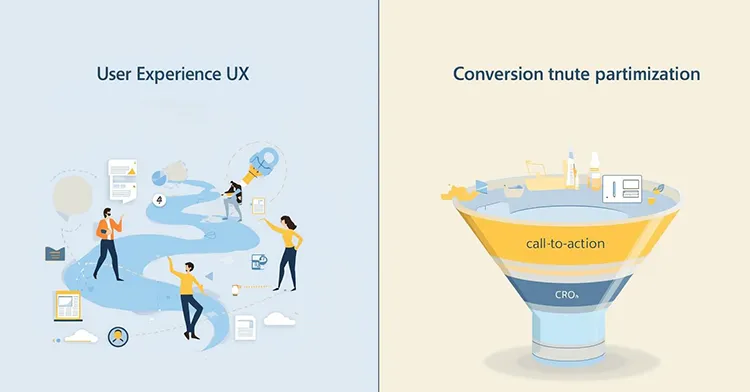تفاوت CRO با UX (تجربه کاربری)